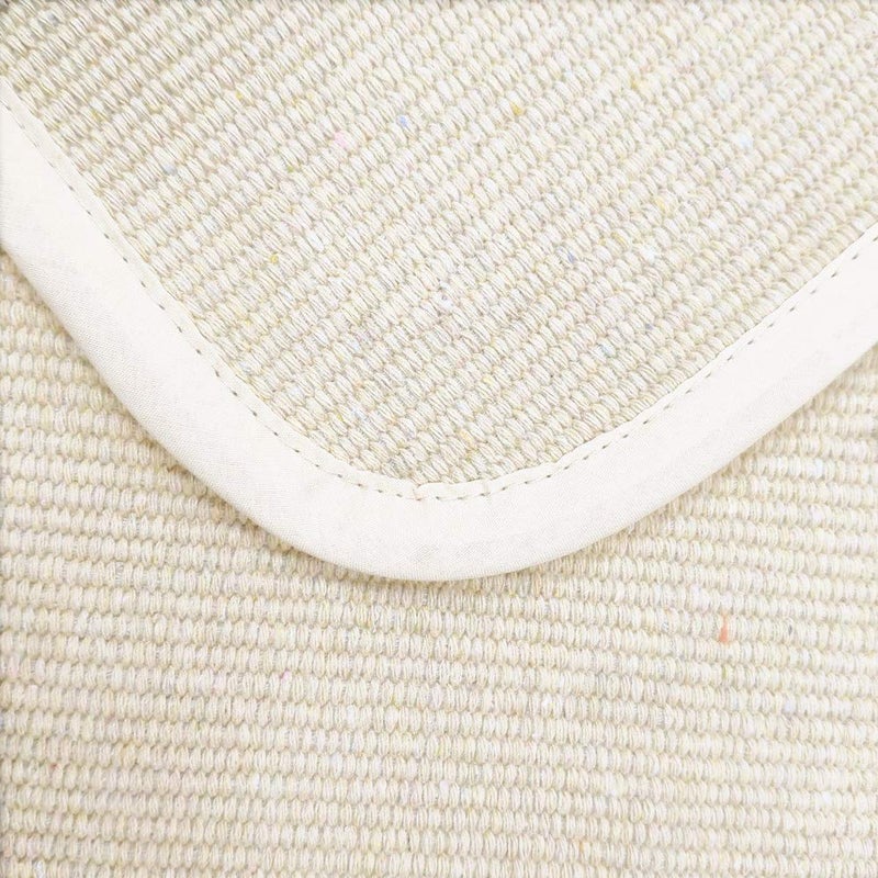 USTIDE Montessori Mat Children Playing Mat 27.5"x43.3" Montessori Work Rugs Cotton Hand Woven Rug, Off White - Image 4